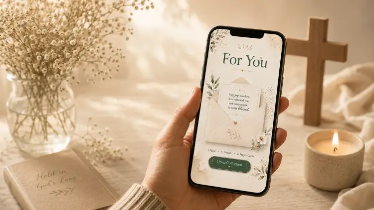 Grief & Loss — a Sanctum prayer circle open on a phone